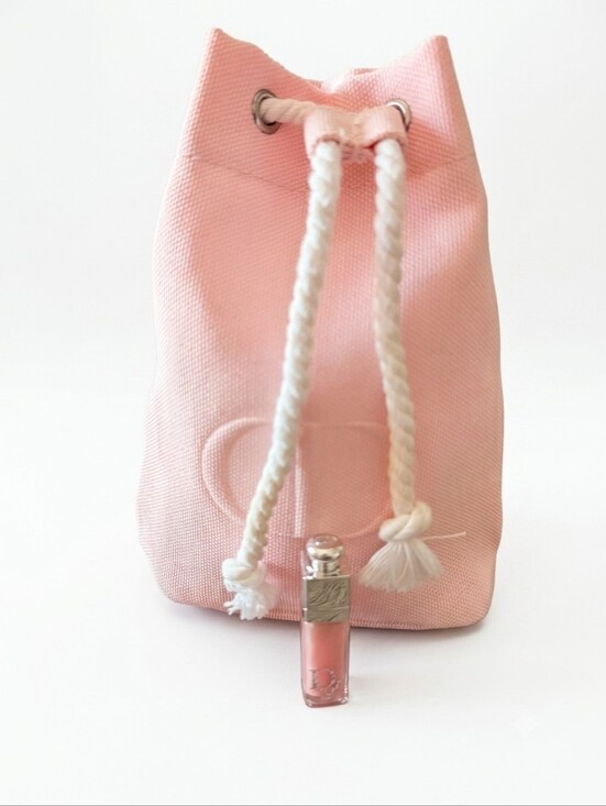 Dior Handbags - NWOT Christian Dior Pink Beaute Mini Bucket Bag And Mini Dior Lip Maximizer